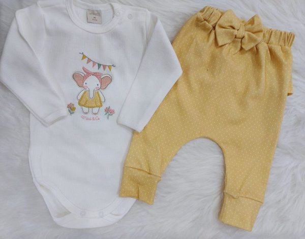 MINI CO CONUNTO BODY BODY MANGA LONGA ELEFANTA COM CALCA POA - Image 2