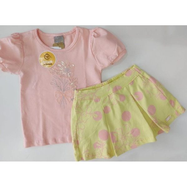 BRANDILI CONJUNTO  BLUSA RAMALHETE E SHORTS SAIA - Image 2