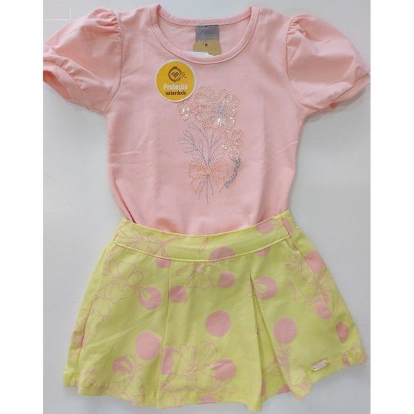 BRANDILI CONJUNTO  BLUSA RAMALHETE E SHORTS SAIA - Image 3