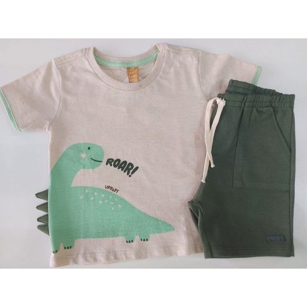 CONJUNTOJ CAMISETA MC ROAR/BERMUDA UP BABY - Image 3