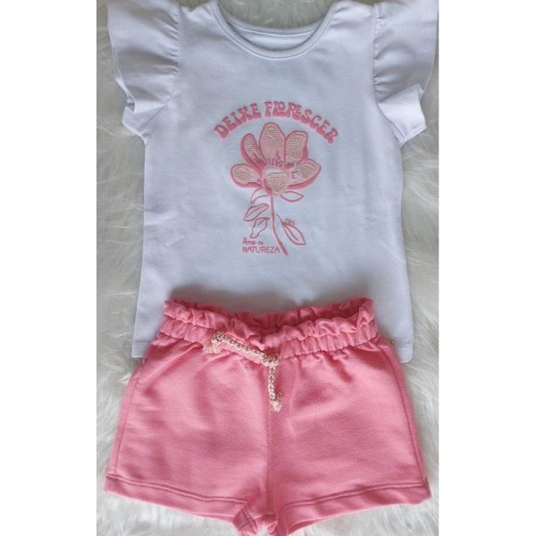 NINI BAMBINI CJ BLUSA DEIXE FLORESCER E SHORTS - Image 4