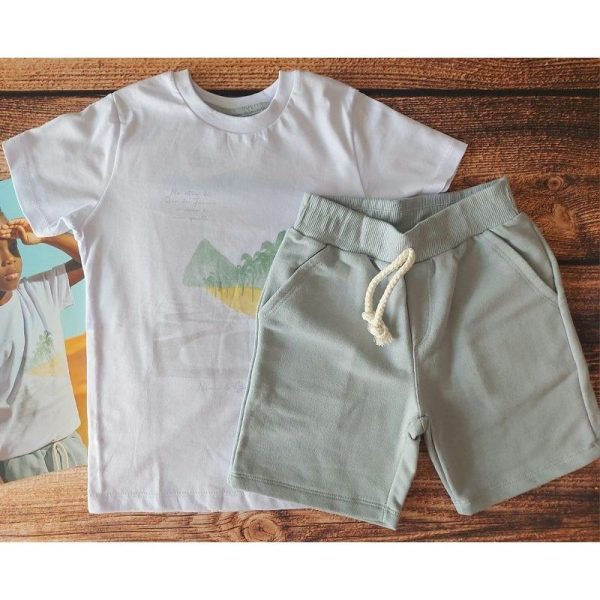 CONJUNTO CAMISETA MANGA CURTA COM ESTAMPA E BERMUDA NINI & BAMBINI - Image 2