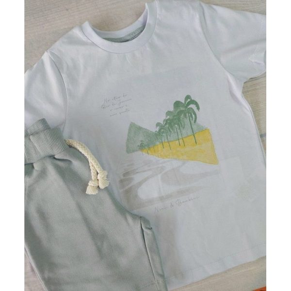 CONJUNTO CAMISETA MANGA CURTA COM ESTAMPA E BERMUDA NINI & BAMBINI - Image 3