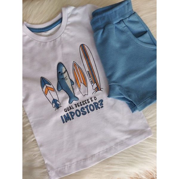 NINI BAMBINI CONJUNTO CAMISETA MANGA CURTA COM ESTAMPA E BERMUDA SARUEL - Image 2