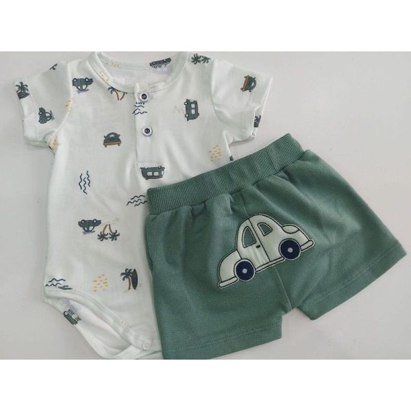 CONJUNTO BODY COM PEITILHO COMBI E BERMUDA NINI & BAMBINI - Image 4