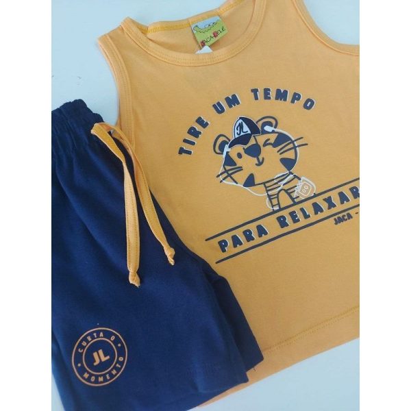 CONJUNTO INFANTIL CAMISETA REGATA COM ESTAMPA E BERMUDA JACA LELE - Image 2