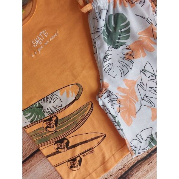CONJUNTO REGATA SKATE E BERMUDA TACTEL ESTAMPADA JACA LELE - Image 4
