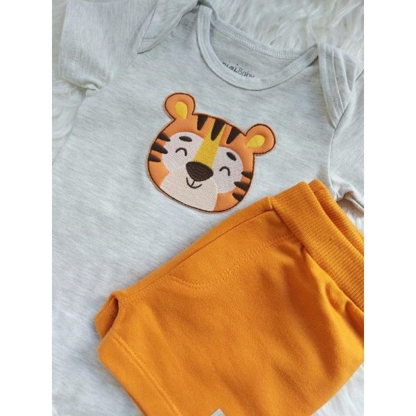 CONJUNTO BODY TIGRINHO/BERMUDA NINI & BAMBINI - Image 2