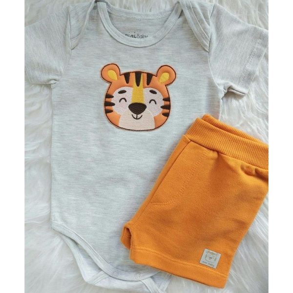CONJUNTO BODY TIGRINHO/BERMUDA NINI & BAMBINI - Image 3