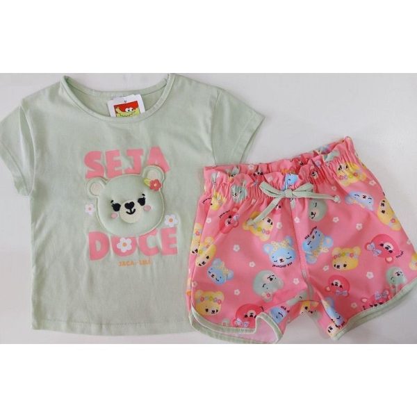 CONJUNTO BLUSA SEJA DOCE/SHORTS URSINHOS JACA LELE - Image 4