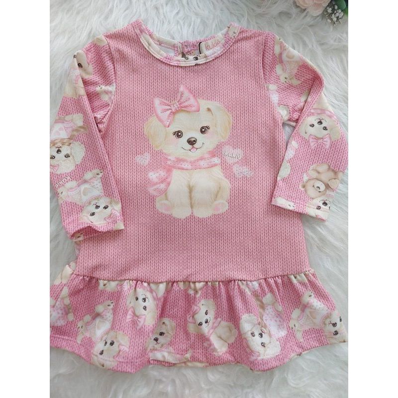 79802 P-GG KUKIE VESTIDO ML DOG C/LACO