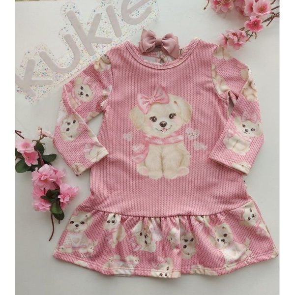 79802 P-GG KUKIE VESTIDO ML DOG C/LACO - Image 3