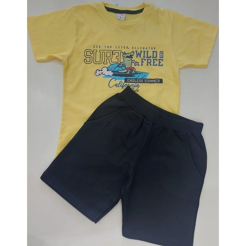 D8518 4-10 DUZIZO CJ CAMISETA ALLIGATOR/BERM  MOL 4